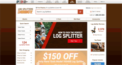 Desktop Screenshot of logsplittersdirect.com
